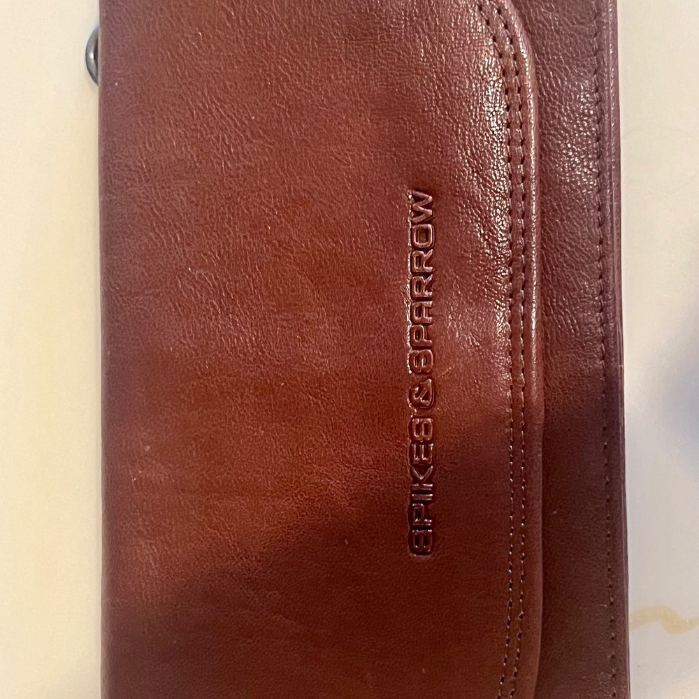 Spikes and sparrows leather wallet